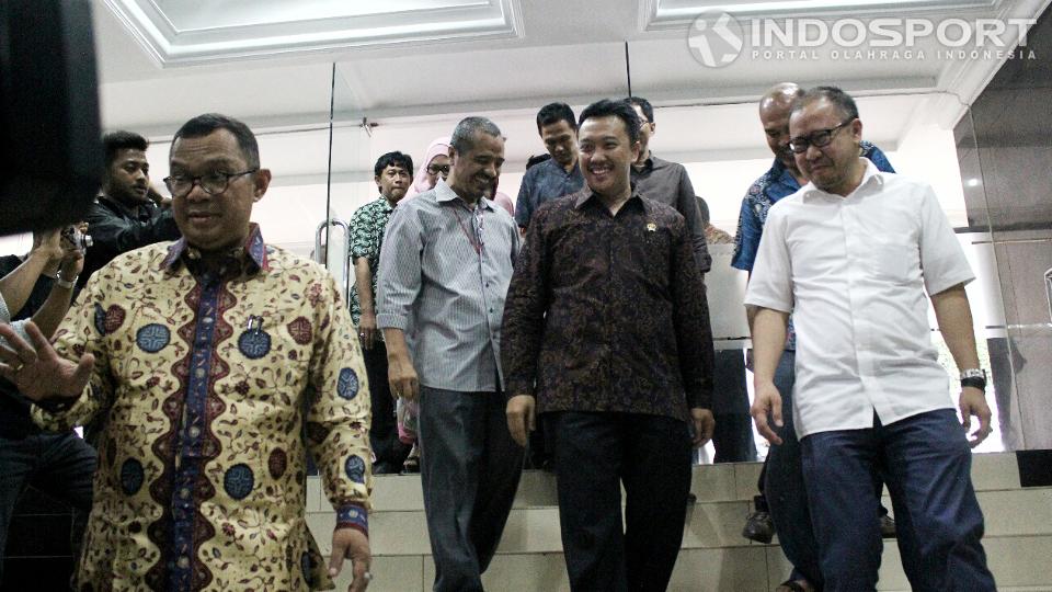 Dalam kesempatan ini, Imam Nahrawi mengajak semua pihak untuk membangun olahraga Indonesia menjadi lebih baik.